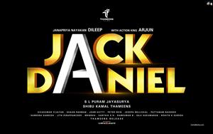 Poster of Malayalam movie, Jack Daniel (2019) starring Dileep and Arjun